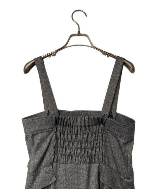 allureville（アルアバイル）allureville (アルアバイル) シックツイードサロペットドレス グレー サイズ:2の古着・服飾アイテム