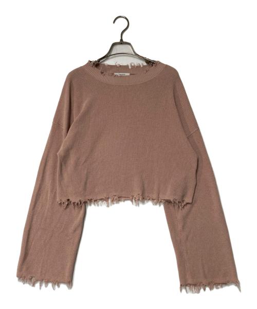 JOURNAL STANDARD（ジャーナルスタンダード）JOURNAL STANDARD (ジャーナルスタンダード) テープヤーンVプルオーバー ピンク サイズ:FREEの古着・服飾アイテム