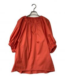 Diagram（ダイアグラム）の古着「ドルマンボリュームトップス」｜オレンジ