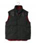 POLO RALPH LAUREN（ポロ・ラルフローレン）の古着「Leather York Reversible Down Vest」｜ブラック×レッド