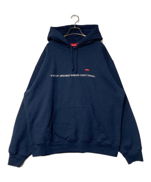 SUPREME（シュプリーム）SUPREME (シュプリーム) Shop Small Box Hooded Sweatshirt ネイビー サイズ:XLの古着・服飾アイテム