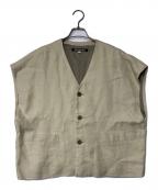 HAVERSACKハバーサック）の古着「リネンベスト」｜ベージュ
