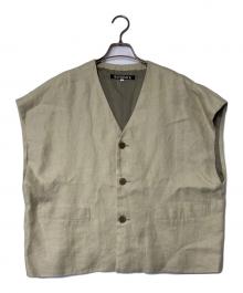 HAVERSACK（ハバーサック）の古着「リネンベスト」｜ベージュ
