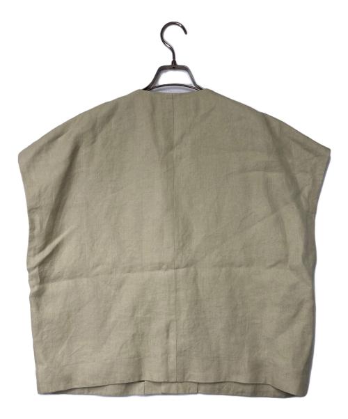 HAVERSACK（ハバーサック）HAVERSACK (ハバーサック) リネンベスト ベージュ サイズ:1の古着・服飾アイテム