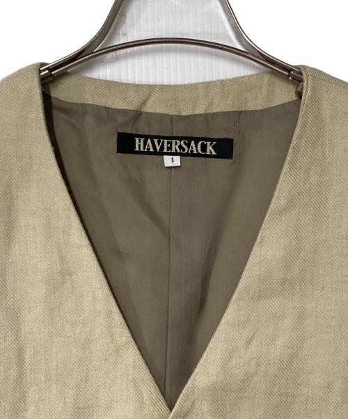 HAVERSACK（ハバーサック）HAVERSACK (ハバーサック) リネンベスト ベージュ サイズ:1の古着・服飾アイテム
