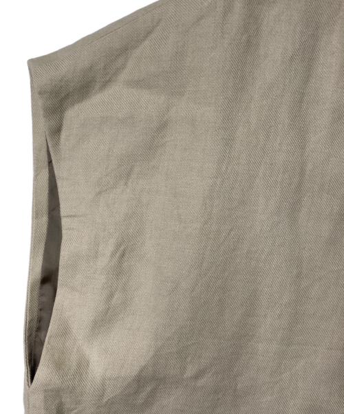 HAVERSACK（ハバーサック）HAVERSACK (ハバーサック) リネンベスト ベージュ サイズ:1の古着・服飾アイテム