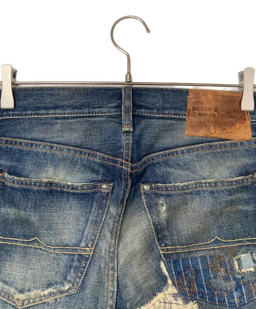 Denim & Supply Ralph Lauren（デニム＆サプライ ラルフローレン）Denim & Supply Ralph Lauren (デニム＆サプライ ラルフローレン) ダメージデニムパンツ インディゴ サイズ:W29の古着・服飾アイテム