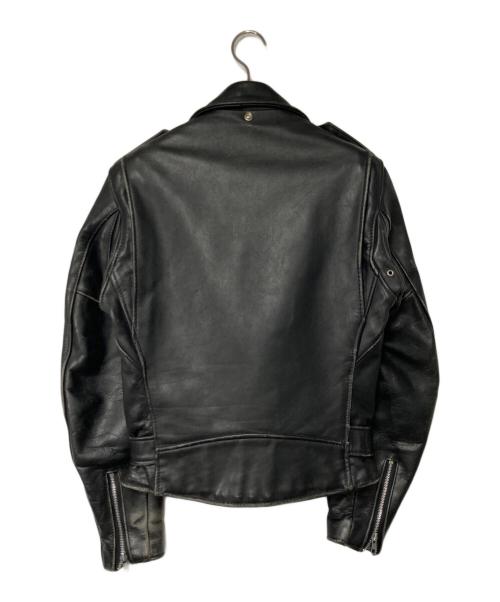 Schott（ショット）Schott (ショット) 618 ダブルライダースジャケット USA製 ブラック サイズ:34の古着・服飾アイテム