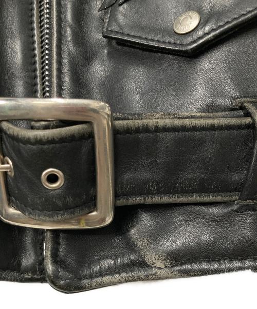 Schott（ショット）Schott (ショット) 618 ダブルライダースジャケット USA製 ブラック サイズ:34の古着・服飾アイテム