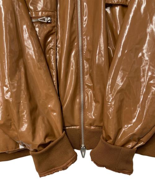 adidas（アディダス）adidas (アディダス) Ivy Park (アイヴィーパーク) LATEX TRACK JACKET ブラウン サイズ:J　Oの古着・服飾アイテム