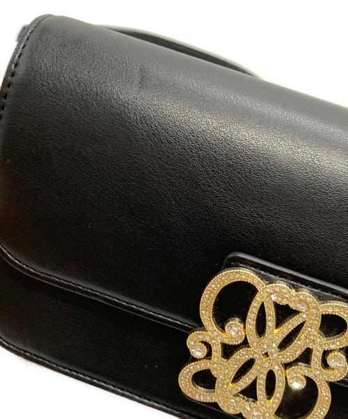 RANDA（ランダ）RANDA (ランダ) モノグラムビジューマルチWAYレクタングルバッグ ブラックの古着・服飾アイテム