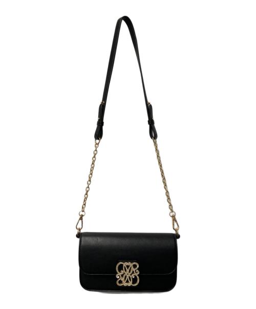 RANDA（ランダ）RANDA (ランダ) モノグラムビジューマルチWAYレクタングルバッグ ブラックの古着・服飾アイテム