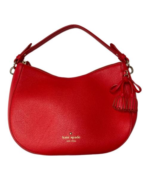 Kate Spade（ケイトスペード）Kate Spade (ケイトスペード) 2WAYショルダーバッグ レッドの古着・服飾アイテム