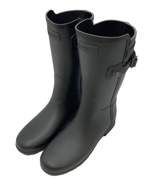 HUNTER（ハンター）HUNTER (ハンター) リファインドスリムフィット コントラストショートブーツ ダークグリーン サイズ:25の古着・服飾アイテム