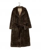 HERNOヘルノ）の古着「エコファーコート」｜ブラウン