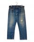 LEVI'S（リーバイス）の古着「66前期 505 デニムパンツ 42TALONジップ 脇割 ボタン裏5」｜インディゴ