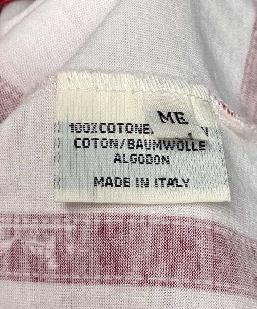 HERMES（エルメス）HERMES (エルメス) ボルディック柄カットソー アイボリー×レッド サイズ:Ｍの古着・服飾アイテム