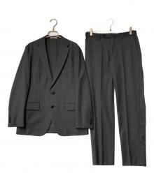 green label relaxing（グリーンレーベルリラクシング）の古着「WTO TW/PU メッシュ スリム スーツ」｜グレー