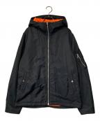 rag&boneラグアンドボーン）の古着「ナイロン中綿フーデッドジャケット」｜ブラック
