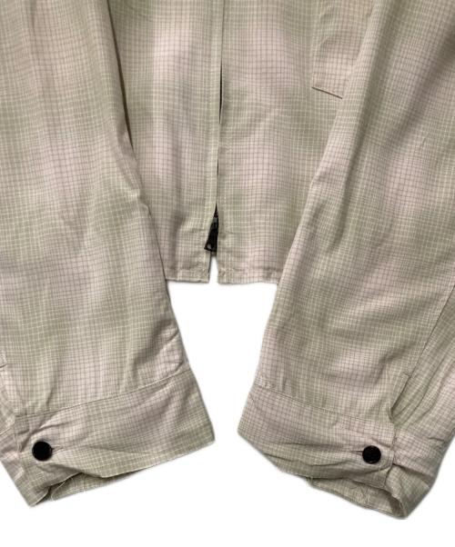 ANCELLM（アンセルム）ANCELLM (アンセルム) OMBRECHECK SHORT ZIPUP SHIRT ベージュ サイズ:3の古着・服飾アイテム