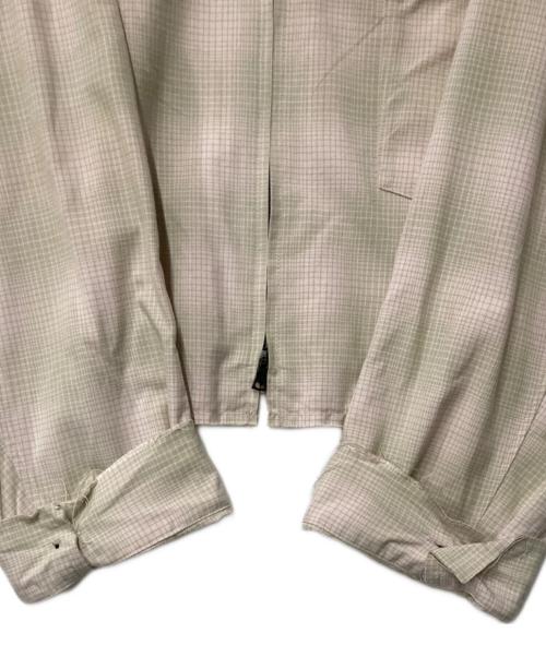ANCELLM（アンセルム）ANCELLM (アンセルム) OMBRECHECK SHORT ZIPUP SHIRT ベージュ サイズ:3の古着・服飾アイテム