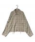 ANCELLM（アンセルム）の古着「OMBRECHECK SHORT ZIPUP SHIRT」｜ベージュ