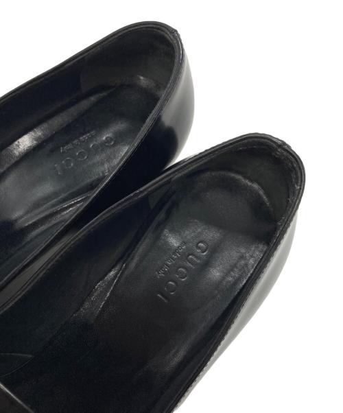 GUCCI（グッチ）GUCCI (グッチ) ホースビット ヒールパンプス ブラック サイズ:36の古着・服飾アイテム