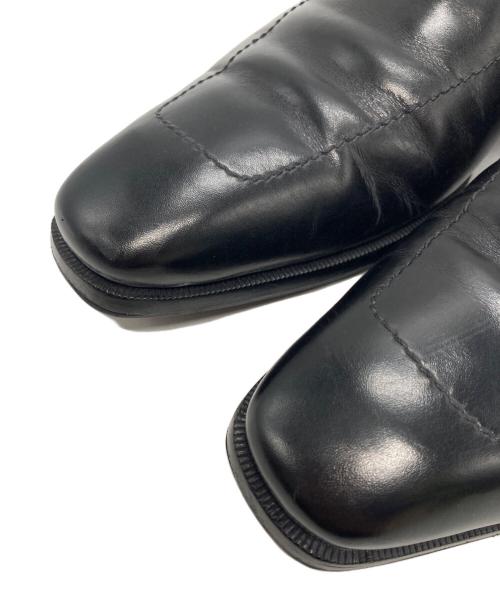 GUCCI（グッチ）GUCCI (グッチ) スクエアトゥ ホースビットローファー ブラック サイズ:42 1/2の古着・服飾アイテム