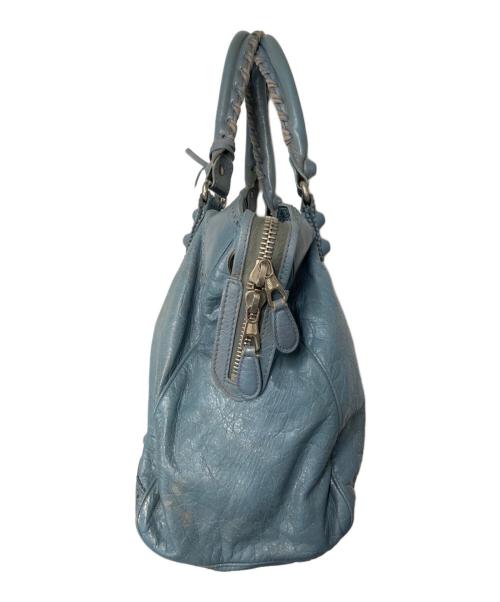BALENCIAGA（バレンシアガ）BALENCIAGA (バレンシアガ) ザシャイアント・ヴェロカバード 2WAYハンドバッグ ブルーの古着・服飾アイテム