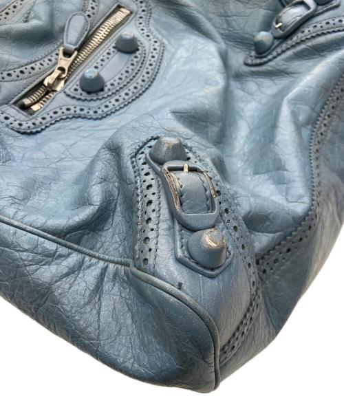 BALENCIAGA（バレンシアガ）BALENCIAGA (バレンシアガ) ザシャイアント・ヴェロカバード 2WAYハンドバッグ ブルーの古着・服飾アイテム