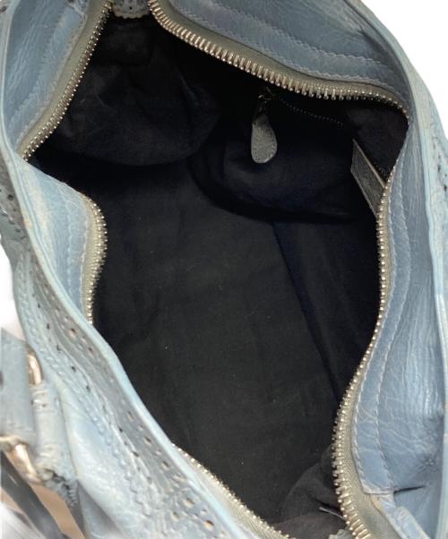 BALENCIAGA（バレンシアガ）BALENCIAGA (バレンシアガ) ザシャイアント・ヴェロカバード 2WAYハンドバッグ ブルーの古着・服飾アイテム