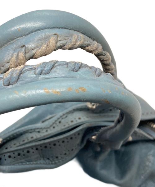 BALENCIAGA（バレンシアガ）BALENCIAGA (バレンシアガ) ザシャイアント・ヴェロカバード 2WAYハンドバッグ ブルーの古着・服飾アイテム