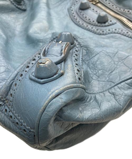 BALENCIAGA（バレンシアガ）BALENCIAGA (バレンシアガ) ザシャイアント・ヴェロカバード 2WAYハンドバッグ ブルーの古着・服飾アイテム