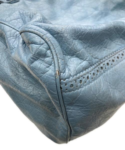 BALENCIAGA（バレンシアガ）BALENCIAGA (バレンシアガ) ザシャイアント・ヴェロカバード 2WAYハンドバッグ ブルーの古着・服飾アイテム