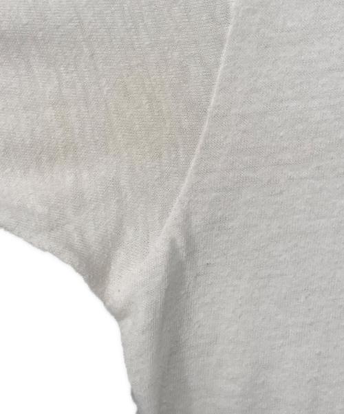 Hanes（ヘインズ）Hanes (ヘインズ) 70's 三角タグリンガーTシャツ ホワイト×レッド サイズ:Ｍの古着・服飾アイテム