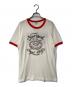 Hanes（ヘインズ）の古着「70's 三角タグリンガーTシャツ」｜ホワイト×レッド