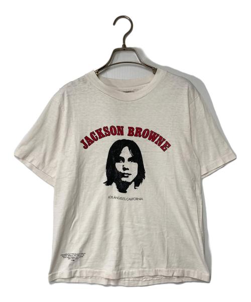 Hanes（ヘインズ）Hanes (ヘインズ) Hanes JACKSON BROWNE  80'sTシャツ ホワイト サイズ:Ｍの古着・服飾アイテム
