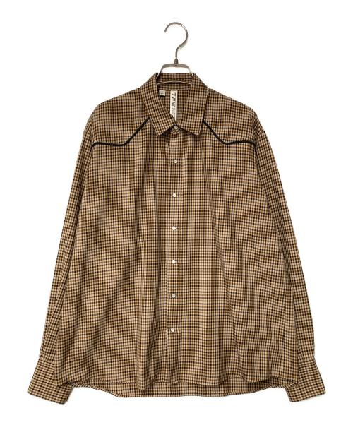 Traditional Weatherwear（トラディショナルウェザーウェア）Traditional Weatherwear (トラディショナルウェザーウェア) WESTERN SHIRT ブラウン サイズ:Sの古着・服飾アイテム