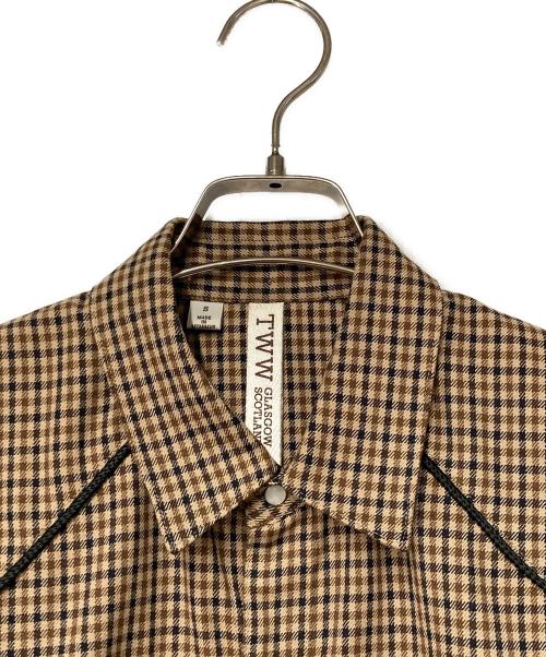 Traditional Weatherwear（トラディショナルウェザーウェア）Traditional Weatherwear (トラディショナルウェザーウェア) WESTERN SHIRT ブラウン サイズ:Sの古着・服飾アイテム