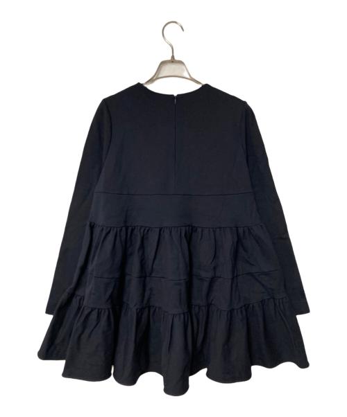 YORI（ヨリ）yori (ヨリ) ぬくぬくヘムフリルブラウス ネイビー サイズ:FREEの古着・服飾アイテム