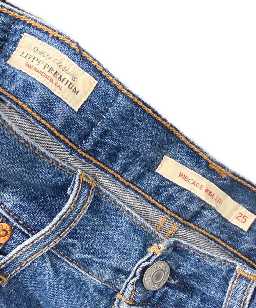 LEVI'S PReMIUM（リーバイス プレミアム）LEVI'S PReMIUM (リーバイスプレミアム) Spick and Span (スピックアンドスパン) 別注 RIBCAGE WIDE LEG デニムパンツ インディゴ サイズ: 63.5cm (W25)の古着・服飾アイテム