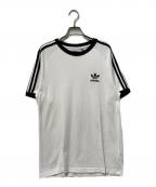 adidasアディダス）の古着「アディカラー クラシック スリーストライプ Tシャツ」｜ホワイト×ブラック