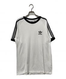 adidas（アディダス）の古着「アディカラー クラシック スリーストライプ Tシャツ」｜ホワイト×ブラック