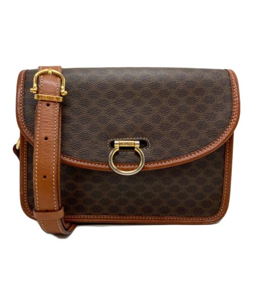 CELINE（セリーヌ）CELINE (セリーヌ) マカダム柄ショルダーバッグ ブラウンの古着・服飾アイテム