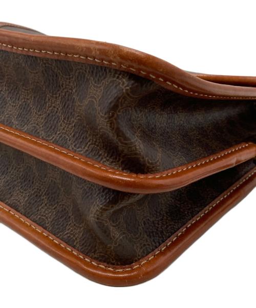 CELINE（セリーヌ）CELINE (セリーヌ) マカダム柄ショルダーバッグ ブラウンの古着・服飾アイテム