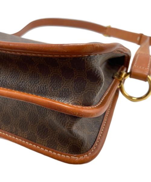 CELINE（セリーヌ）CELINE (セリーヌ) マカダム柄ショルダーバッグ ブラウンの古着・服飾アイテム