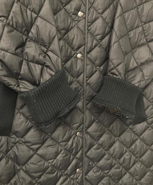 mizuiro-ind（ミズイロインド）mizuiro-ind (ミズイロインド) リブ切替キルティングコート ブラック サイズ:-の古着・服飾アイテム