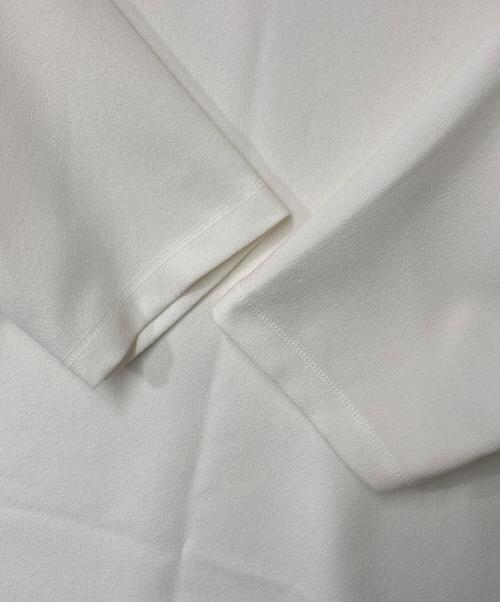 Whim Gazette（ウィムガゼット）Whim Gazette (ウィムガゼット) Vガゼットハーフスリーブプルオーバー ホワイト サイズ:38の古着・服飾アイテム