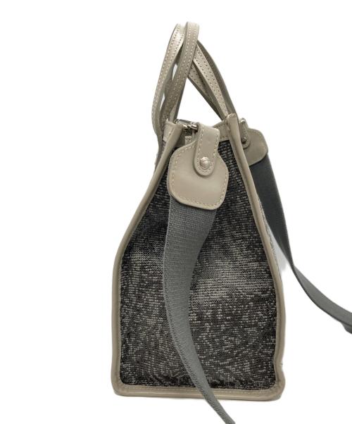 A VACATION（ア ヴァケーション）A VACATION (ア ヴァケーション) 総柄2WAYショルダーバッグ ブラウン×グレーの古着・服飾アイテム