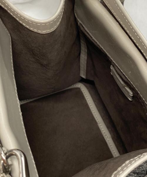 A VACATION（ア ヴァケーション）A VACATION (ア ヴァケーション) 総柄2WAYショルダーバッグ ブラウン×グレーの古着・服飾アイテム